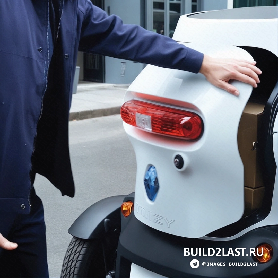 �������� Renault Twizy � ������������ �������� � ����� � ������ ������.