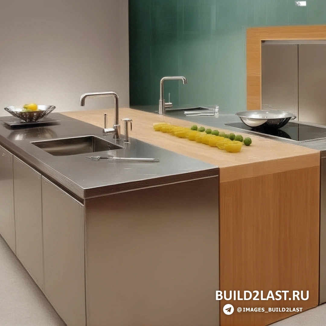 Минималистичный дизайн кухни с серыми и черными оттенками