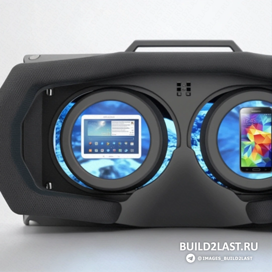 Очки Samsung Gear VR в комплекте с внешним контроллером для управления виртуальной реальностью